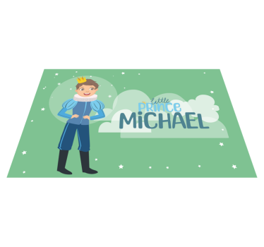 Individuais de mesa com nome pequeno príncipe - TenStickers