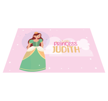 Individuais de mesa com nome uma pequena princesa - TenStickers