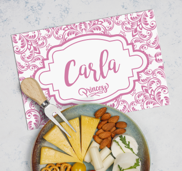 Individuais de mesa com nome design de nome elegante - TenStickers