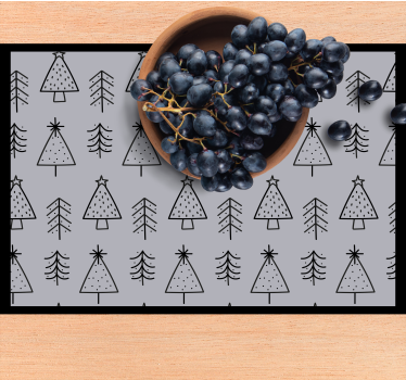 Individuais de mesa de natal Árvores de natal estilizadas - TenStickers