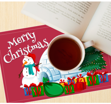 Individuais de mesa de natal cena festiva de férias - TenStickers