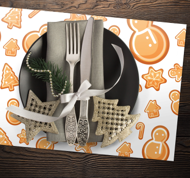 Individuais de mesa de Natal formas festivas de feriado - TenStickers