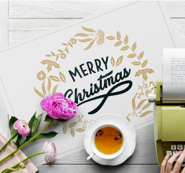 Individuais de mesa de natal guirlanda de natal - TenStickers