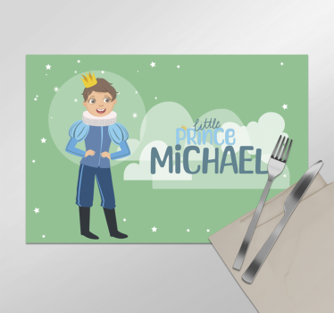 Individuais de mesa com nome pequeno príncipe - TenStickers