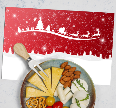 Individuais de mesa em vinil de Natal Onda de natal - TenStickers