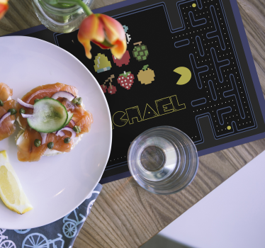 Individuais de mesa em vinil infantis Jogo pac man - TenStickers