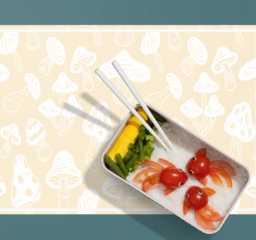 Individuais de mesa infantis alimento de caranguejo fofo - TenStickers