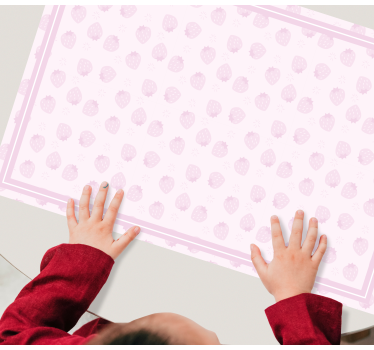 Individuais de mesa infantis Área de brincar morango - TenStickers