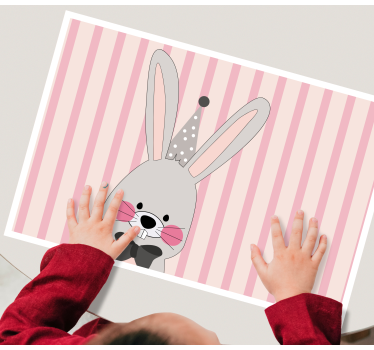 Individuais de mesa infantis coelhinho adorável - TenStickers