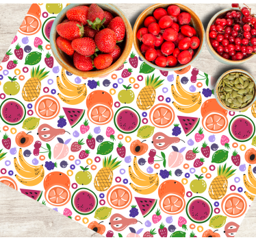 Individuais de mesa infantis com estampa de frutas - TenStickers