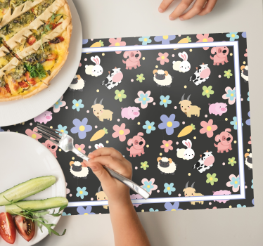 Individuais de mesa infantis com ilustrações encantadoras - TenStickers