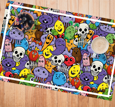 Individuais de mesa infantis com personagens coloridos - TenStickers