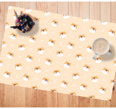 Individuais de mesa infantis faces de cachorros alegres - TenStickers