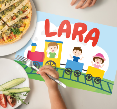Individuais de mesa infantis ilustração de crianças - TenStickers
