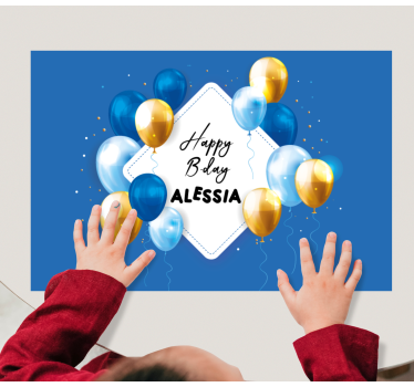Individuais de mesa infantis para celebração de aniversário - TenStickers