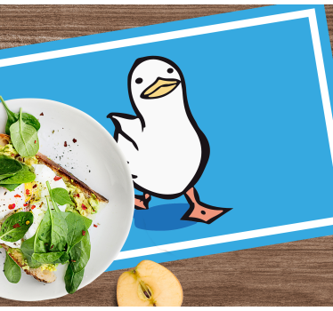 Individuais de mesa infantis personagem pato cartoon - TenStickers