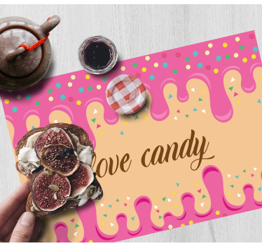 Individuais de mesa originais inspiração em doces - TenStickers