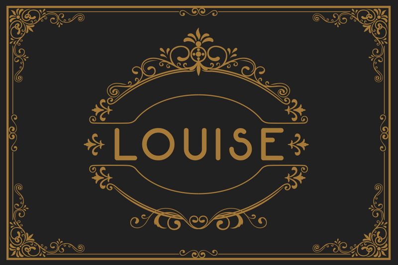 individuais de mesa com nome requinte - TenStickers