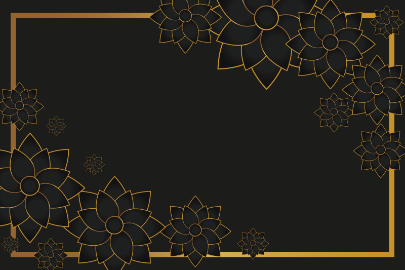 Individuais de mesa Estilo elegante com plantas - TenStickers