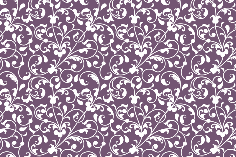 Individuais de mesa Paisley folha ornamental - TenStickers