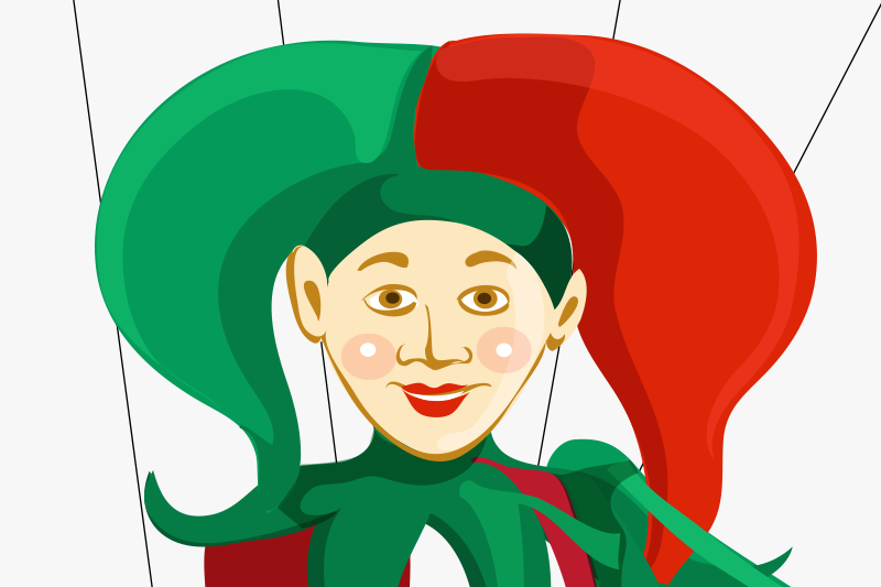 Individuais de mesa originais ilustração de personagem bobo - TenStickers