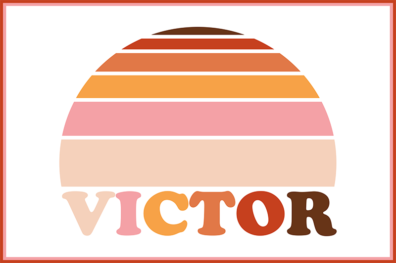 Individuais de mesa com nome personalizável - TenStickers