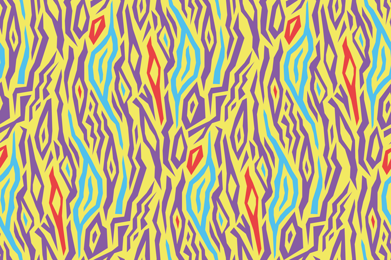 Individuais de mesa de texturas padrão abstrato colorido - TenStickers