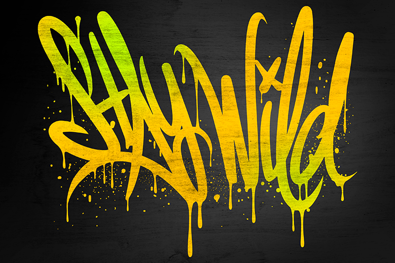 Individuais de mesa com texto fique selvagem script - TenStickers