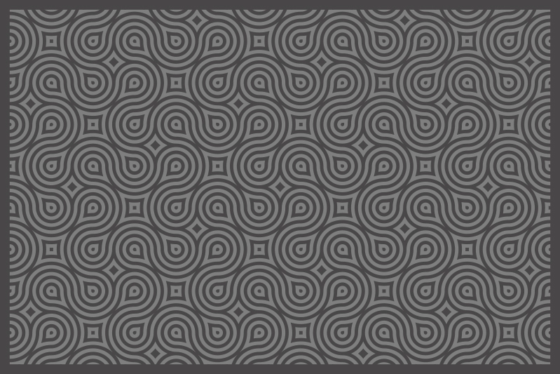 Individuais de mesa de texturas padrão espiral abstrato - TenStickers