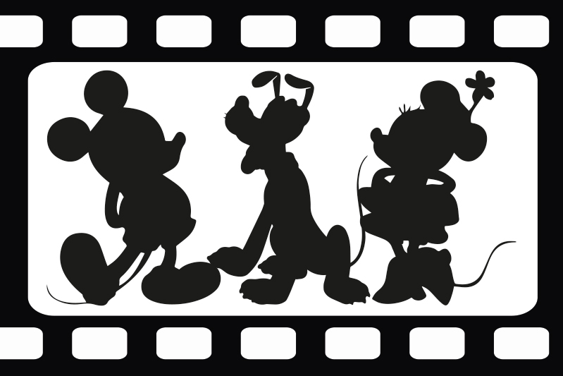 Individuais de mesa infantis Mickey e minney e pluto - TenStickers