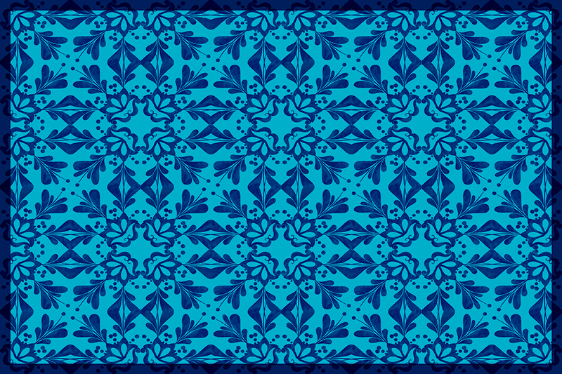 Individuais de mesa de texturas ideia botânica elegante - TenStickers