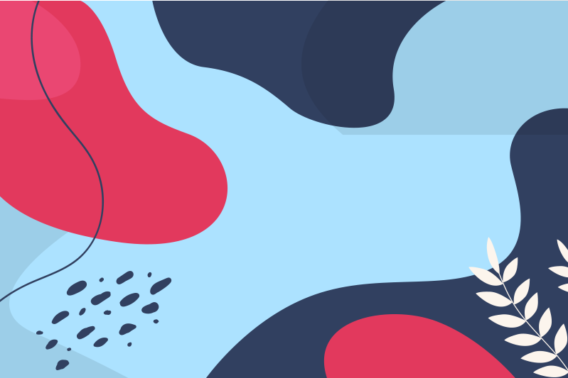 Individuais de mesa originais formas abstratas coloridas - TenStickers