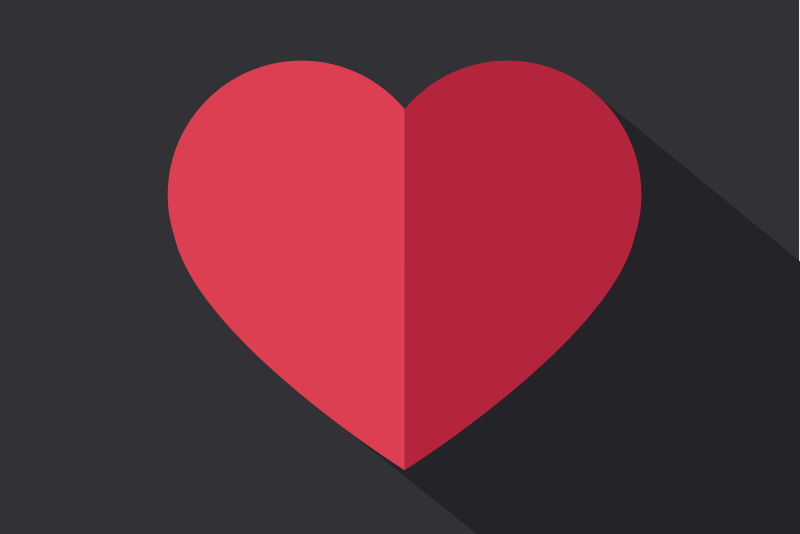 Individuais de mesa originais Corações vermelhos originais - TenStickers