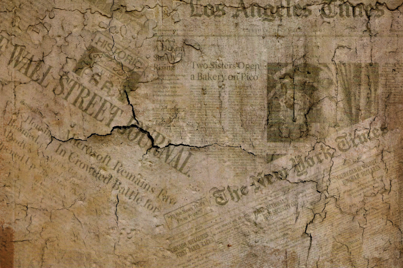 Individuais de mesa de texturas superfície de papel rachado - TenStickers