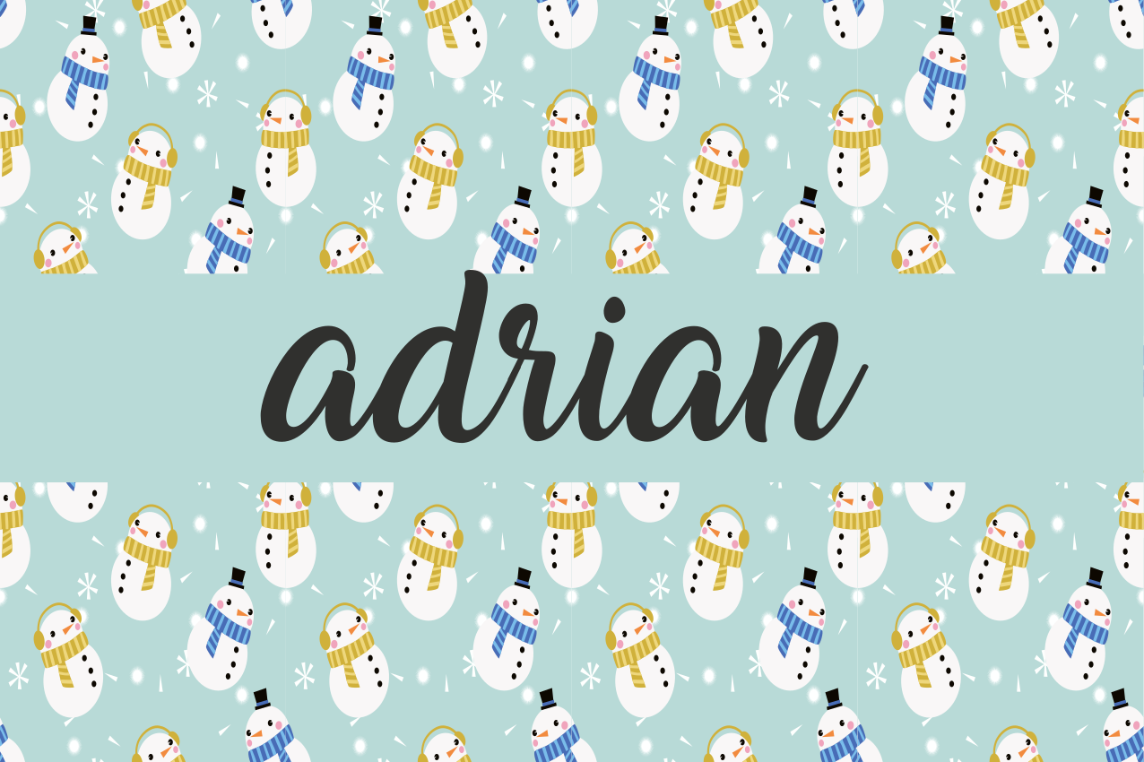 Individuais de mesa de natal com design de boneco de neve - TenStickers