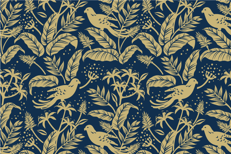 Individuais de mesa originais com motivo de folha elegante - TenStickers