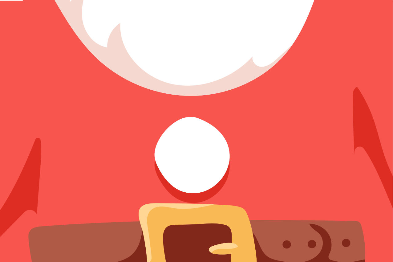 Individuais de mesa de natal camiseta do papai noel - TenStickers