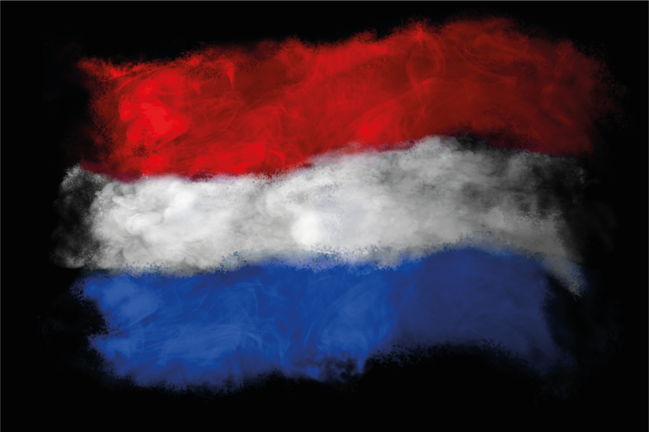 Individuais de mesa originais padrão da bandeira da holanda - TenStickers