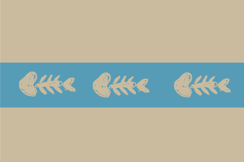 Individuais de mesa originais padrão de espinha de peixe - TenStickers