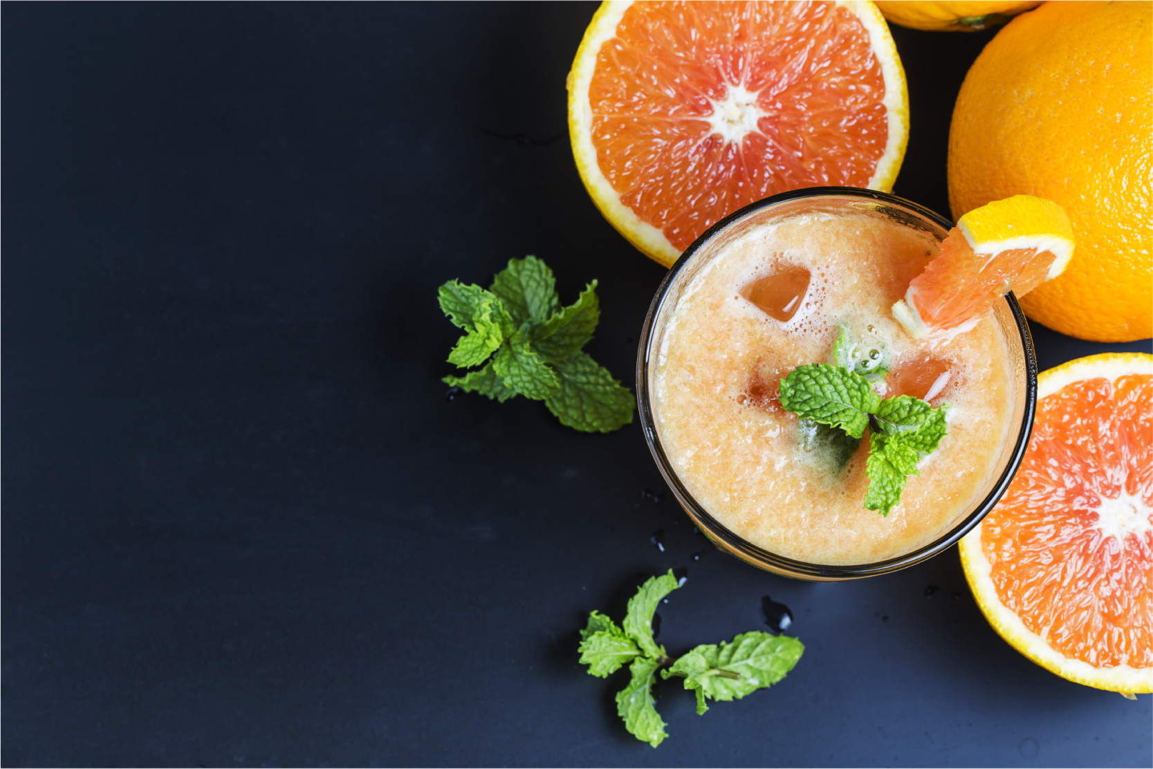 Individuais de mesa para casa bebida cítrica fresca - TenStickers