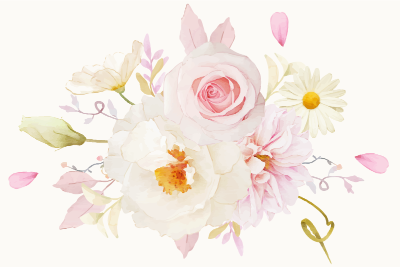 Individuais de mesa originais arranjo floral delicioso - TenStickers