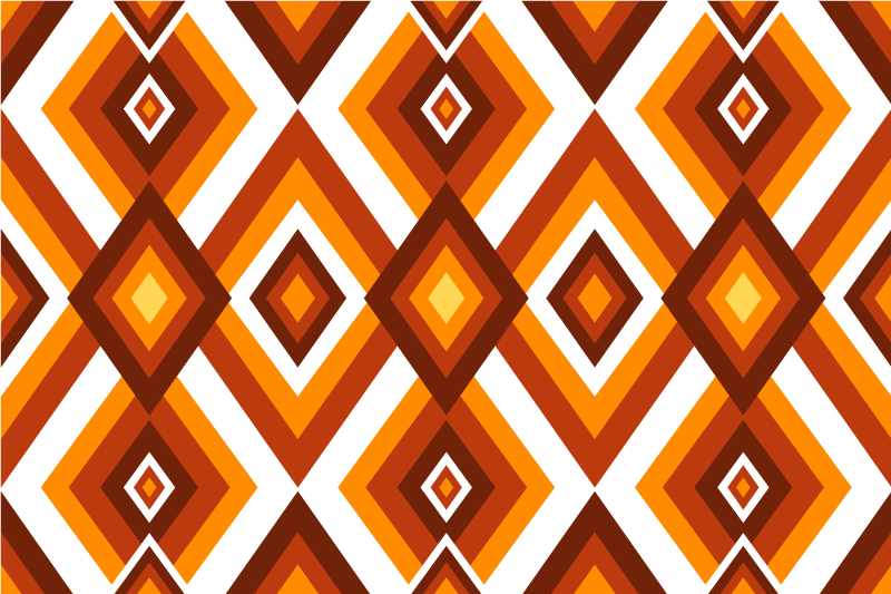 Individuais de mesa originais padrão diamante geométrico - TenStickers