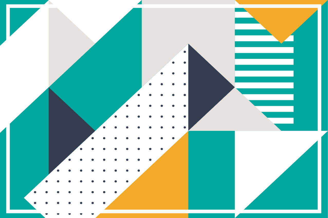 Individuais de mesa modernos com formas geométricas - TenStickers