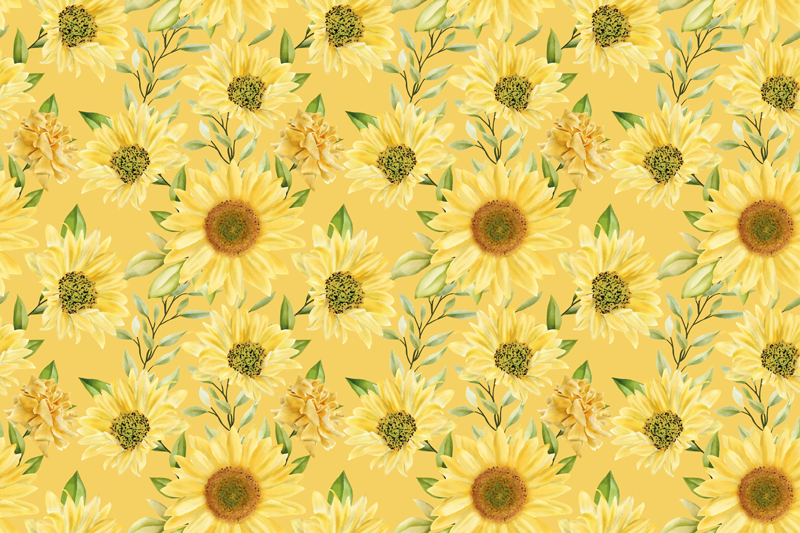 Grandes individuais de mesa com pétalas de girassóis - TenStickers