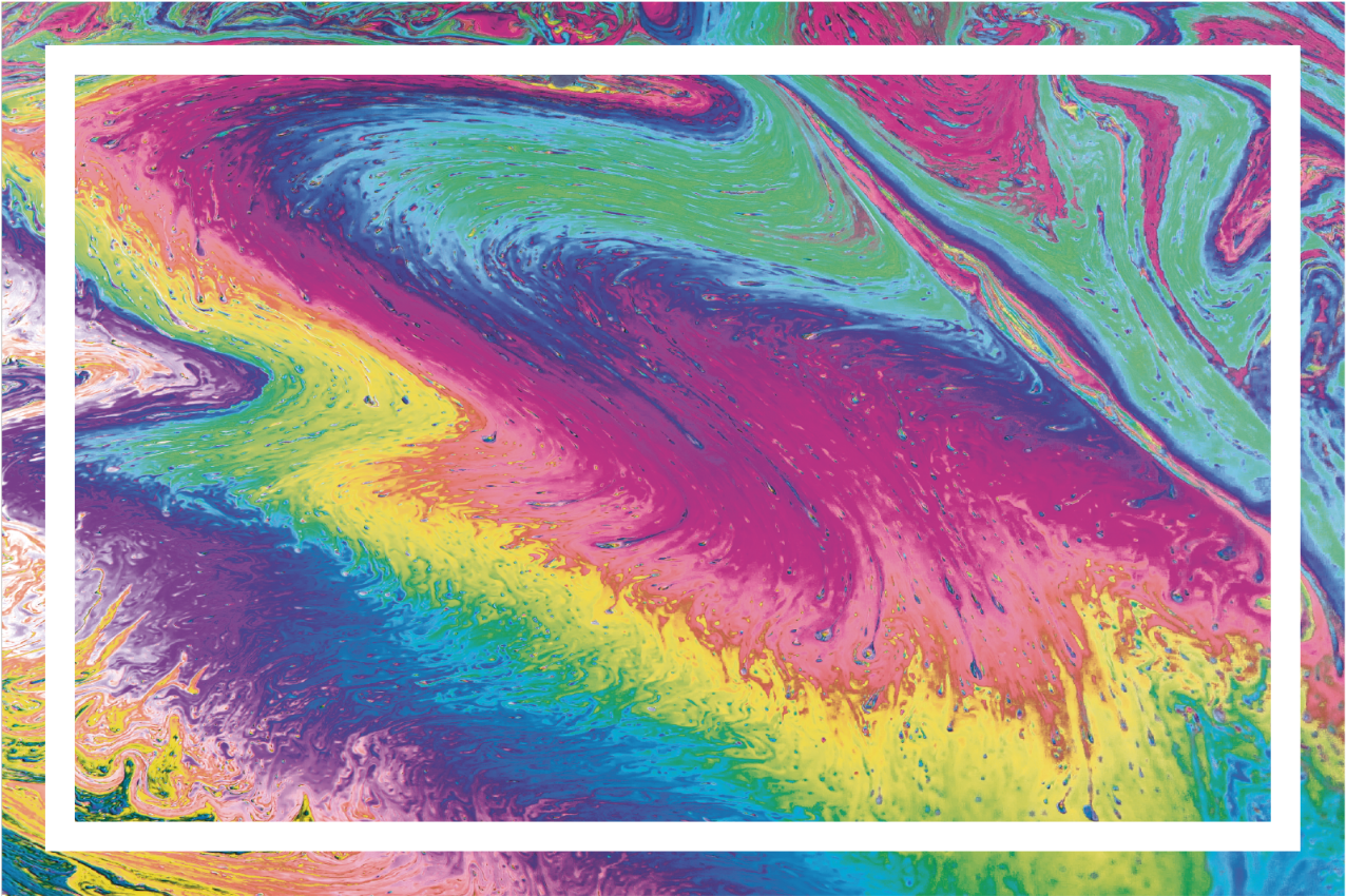 Individuais de mesa originais com motivo abstrato vibrante - TenStickers