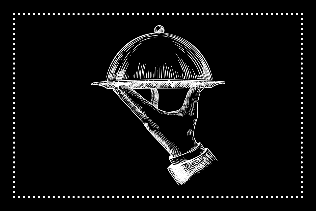 Individuais de mesa originais mão elegante de servir - TenStickers