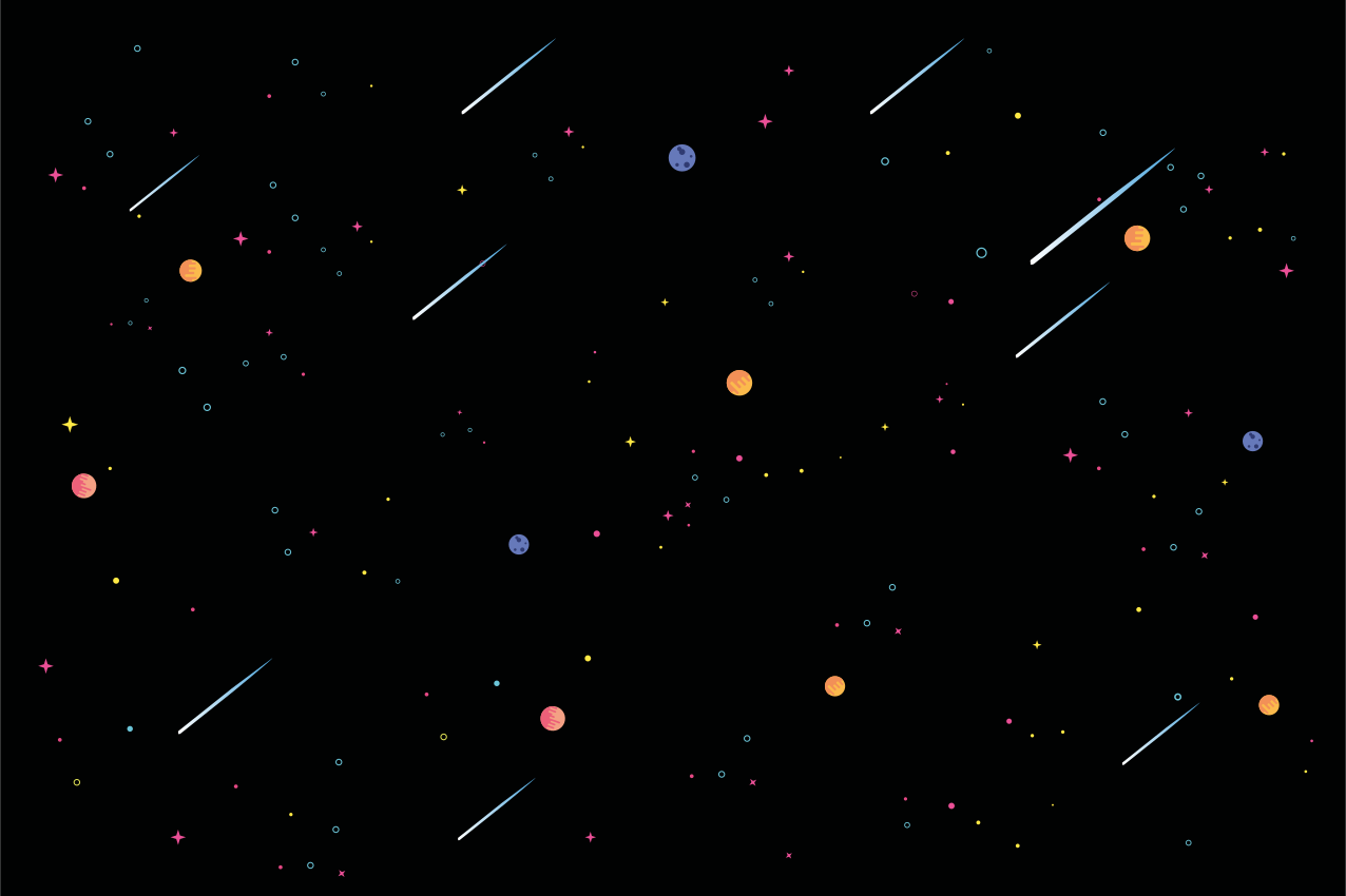 Individuais de mesa infantis tema espacial - TenStickers