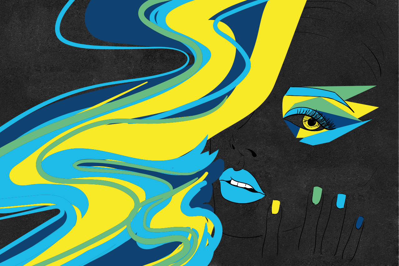 Individuais de mesa originais arte em letras negras - TenStickers