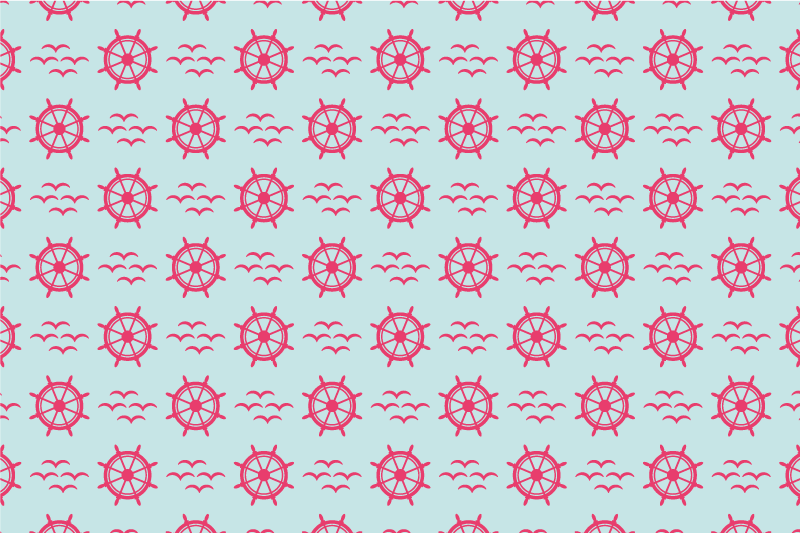 Individuais de mesa originais roda de timão náutico - TenStickers