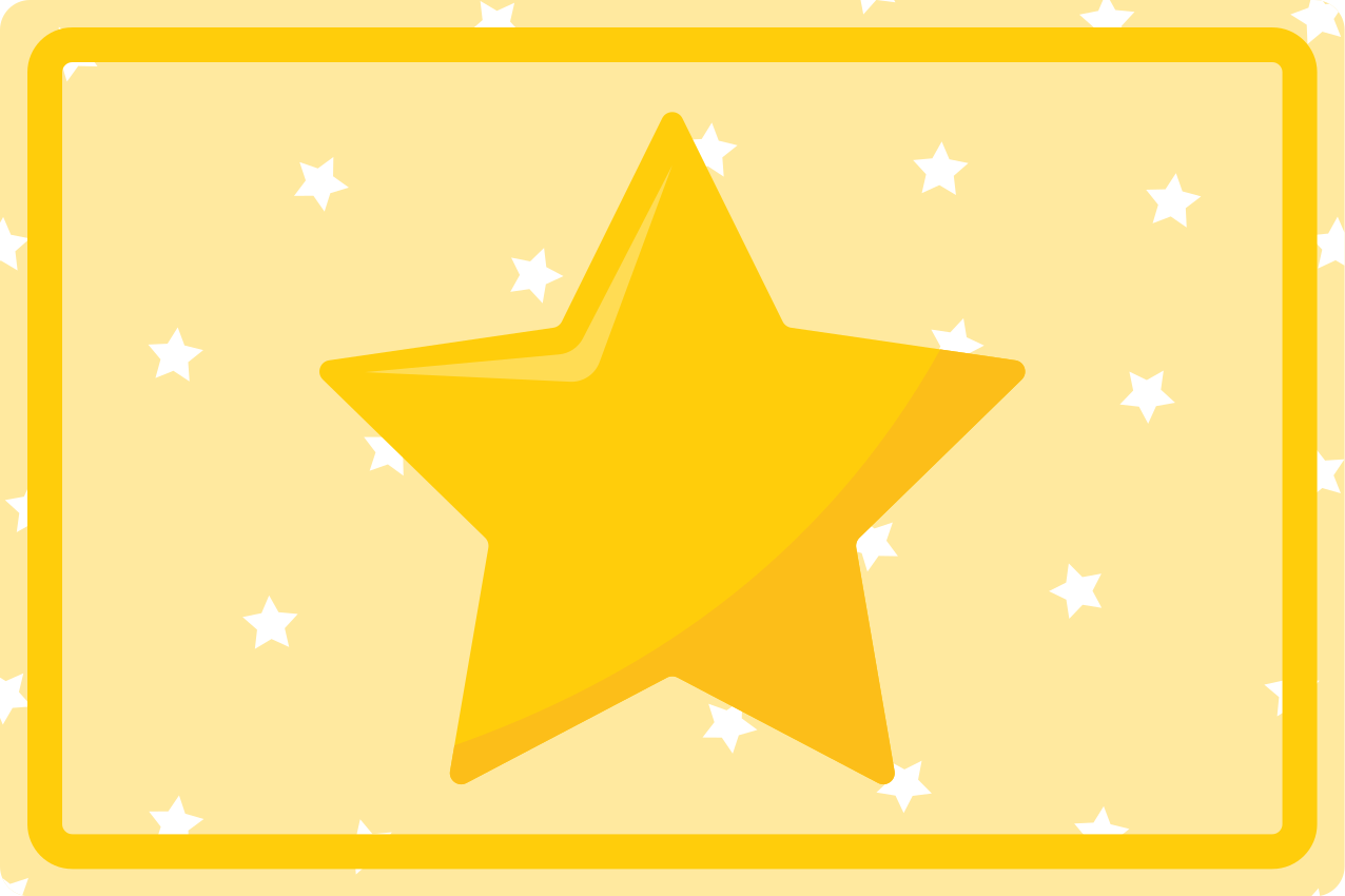 Individuais de mesa infantis estrela colorida - TenStickers